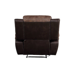 Jaylen - Motion Recliner - Toffee & Espresso Polished Microfiber