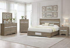 Seville - King Bed - Brown / Natural