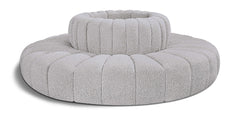Arc - Boucle Fabric 8 Piece Round Modular Sofa
