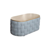 Saree - Coffee Table - Light Teal Chenille