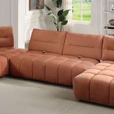 Loanna - Modular - Loveseat - Coral Red Linen