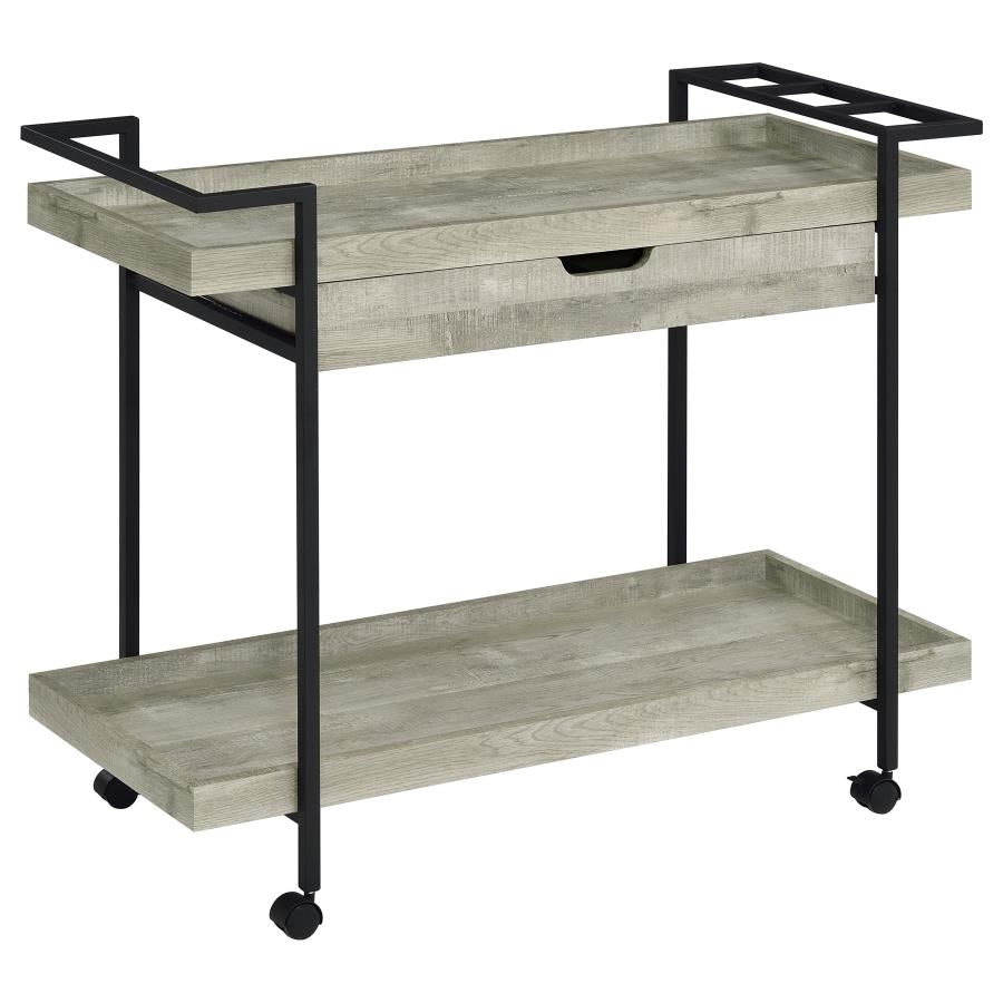 Ventura Grey Bar Cart - MyWaynesHome #