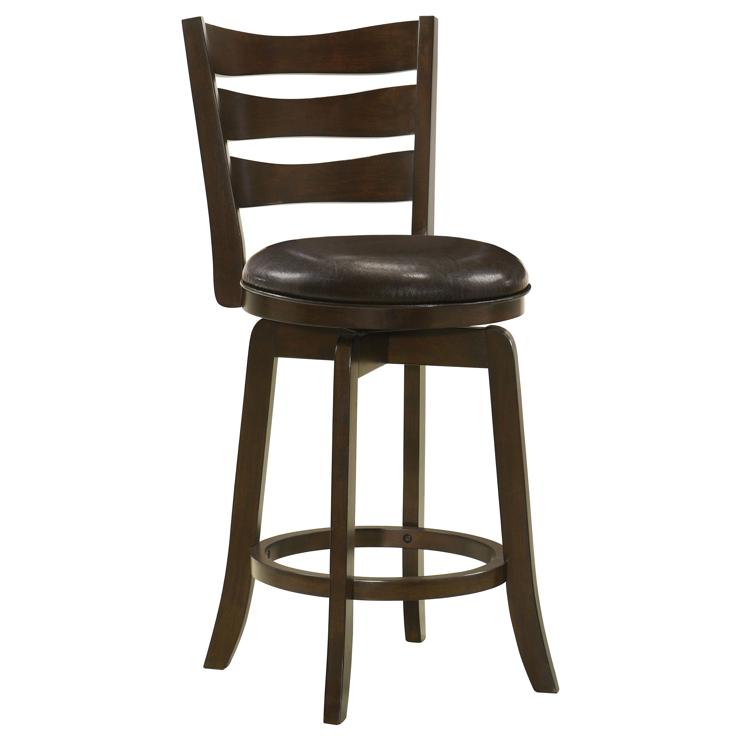 Murphy Wood Counter Height Swivel Bar Chair Dark Brown - MyWaynesHome #