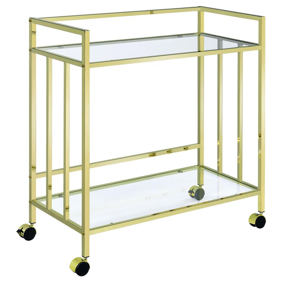 Cara Gold Bar Cart - MyWaynesHome #