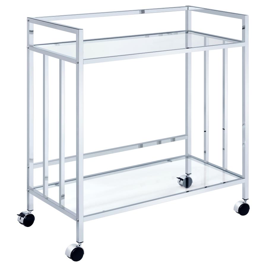 Cara Silver Bar Cart - MyWaynesHome #