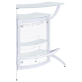 Dallas White Home Bar - MyWaynesHome #