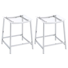 Jovani Silver Counter Stool - MyWaynesHome #