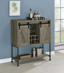 Claremont Grey Bar Cabinet - MyWaynesHome #