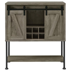 Claremont Grey Bar Cabinet - MyWaynesHome #