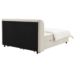 Adonia - Queen Bed With Storage - Beige