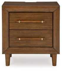 Lyncott - Two Drawer Night Stand - Brown