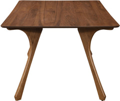 Glenwood - 86.75" Solid Wood And Walnut Veneer Dining Table - Brown