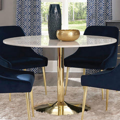 Kella Gold Dining Table - MyWaynesHome #