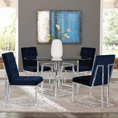 Starlight Silver Dining Table Base - MyWaynesHome #