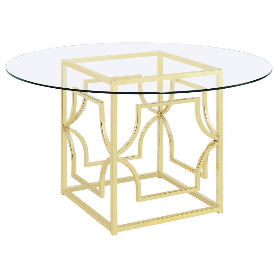 Starlight Gold Dining Table - MyWaynesHome #