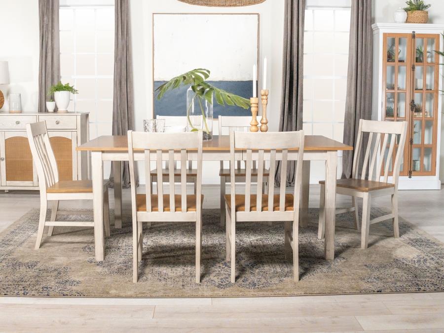 Kirby Ivory 7 Pc Dining Set - MyWaynesHome #