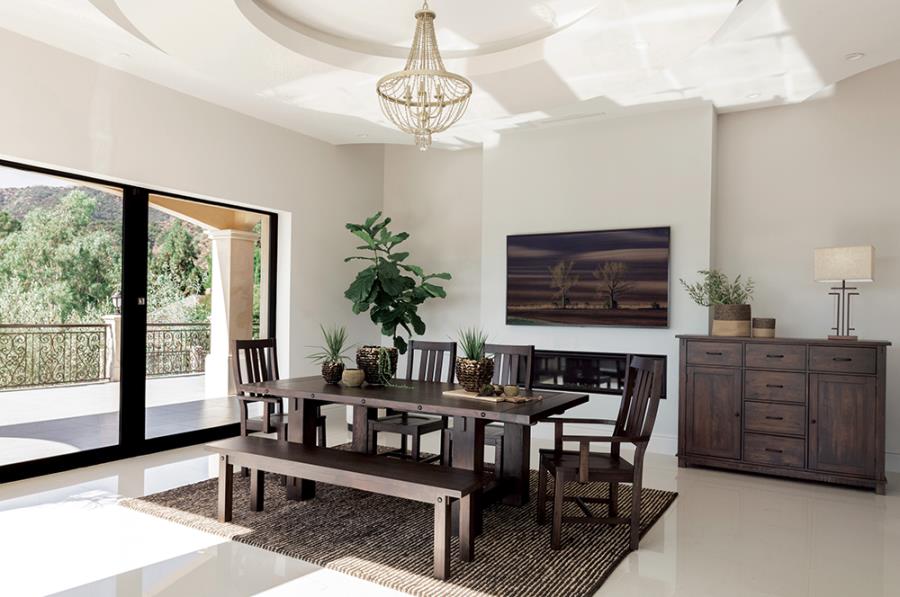Calandra Brown 7 Pc Dining Set - MyWaynesHome #