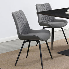 Diggs Grey Swivel Side Chair - MyWaynesHome #