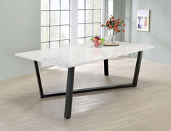 Mayer White Dining Table - MyWaynesHome #