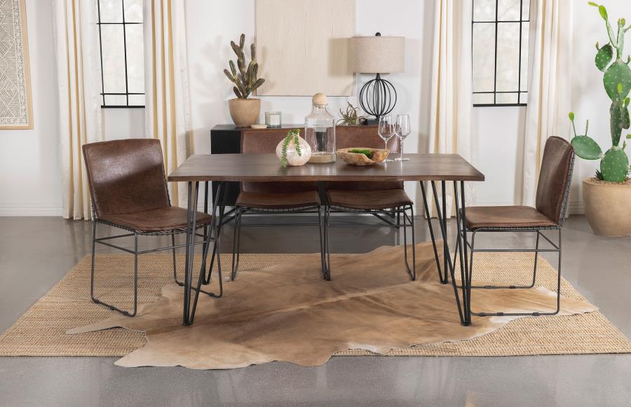 Topeka Brown 5 Pc Dining Set - MyWaynesHome #