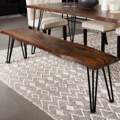 Neve Brown Bench - MyWaynesHome #