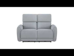 Jeromie - Power Motion Loveseat With USB Port - Gray Synthetic Leather