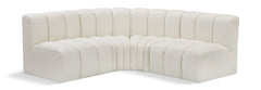 Arc - Faux Leather 4 Piece Corner Modular Sofa