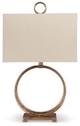 Mahala - Metal Table Lamp - Antique Gold Finish