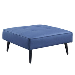 Nafisa - Adjustable Sofa & Ottoman - Blue Fabric