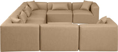 Cube - 8 Piece Modular Sectional - Tan