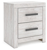 Cayboni - Two Drawer Night Stand - Whitewash