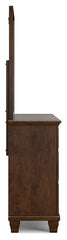 Danabrin - Dresser And Mirror - Brown