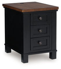 Wildenauer - Chair Side End Table - Brown / Black