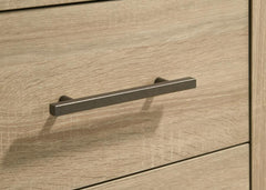 Arielle - 2-Drawer Bedroom Nightstand With Casters - Light Oak