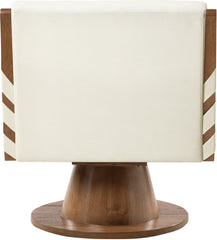 Millwin - Swivel Accent Chair With Brown Base