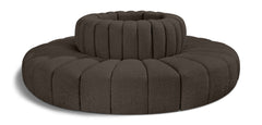 Arc - Boucle Fabric 8 Piece Round Modular Sofa