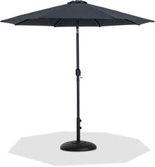 Fiji - Aluminum Patio Umbrella With Round Black Base