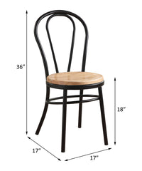 Jakia - Side Chair (Set of 2) - Natural & Black