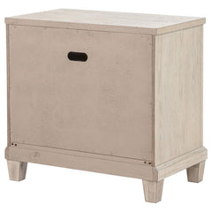 Pembroke - 2-Drawer Nightstand Bedside Table - Washed Oak