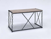 Jodie - Console Table (Same 92248) - Rustic Oak & Antique Black
