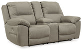 Next-Gen Gaucho - DBL REC PWR Loveseat w/Console - Putty