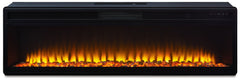 Entertainment Accessories - Wide Fireplace Insert - Black
