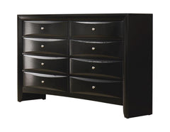 Briana Black Queen Bed 5 Pc Set - MyWaynesHome #