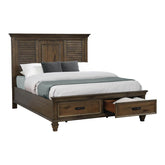 Franco Brown Queen Storage Bed - MyWaynesHome #