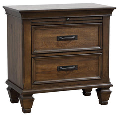 Franco Brown Queen Bed 5 Pc Set - MyWaynesHome #