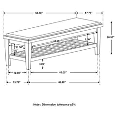 Franco Brown Bench - MyWaynesHome #