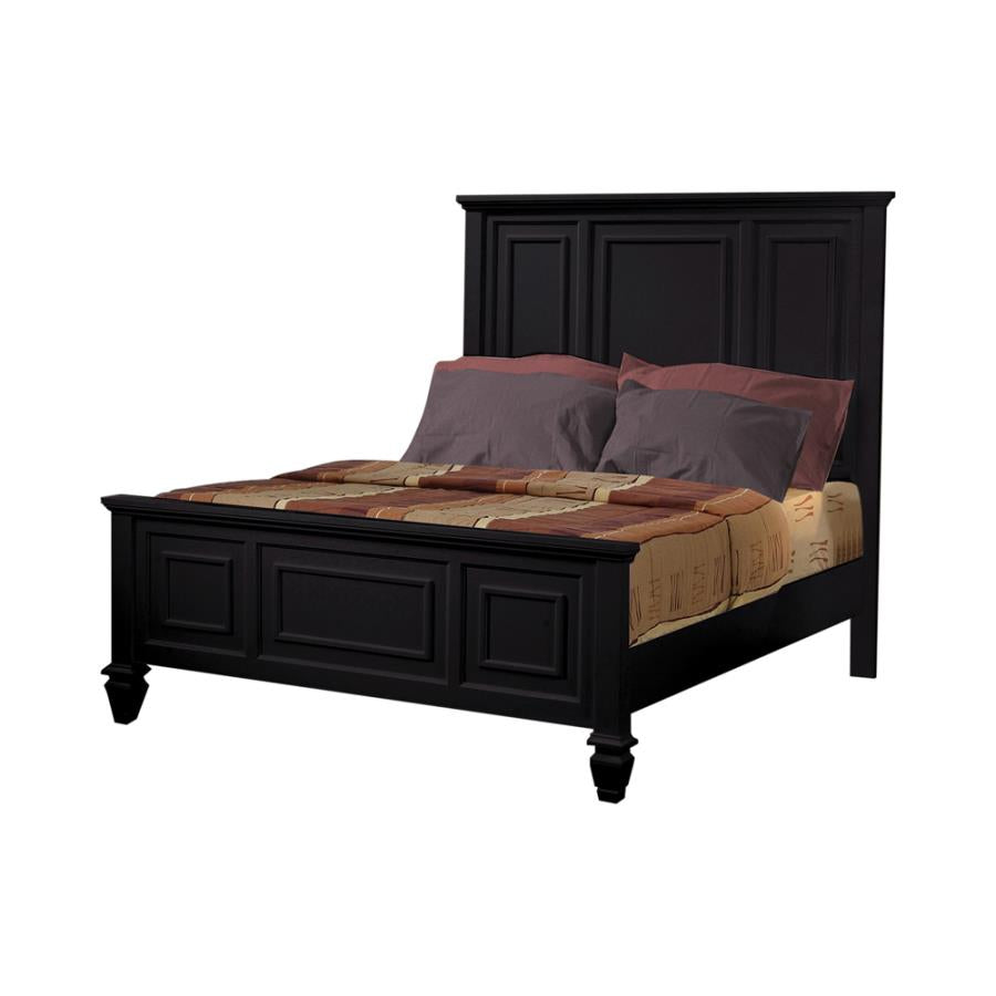 Sandy Beach Black Queen Bed - MyWaynesHome #
