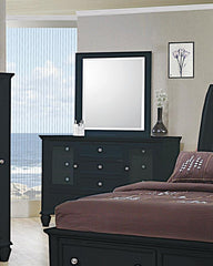 Sandy Beach Black Dresser Mirror - MyWaynesHome #