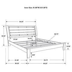 Serenity Brown Queen Bed - MyWaynesHome #