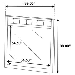 Carlton Brown Dresser Mirror - MyWaynesHome #